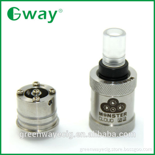Pyrex glass driptip monster cloud RDA, rebuildable atomizer monster cloud, 1:1 clone rda